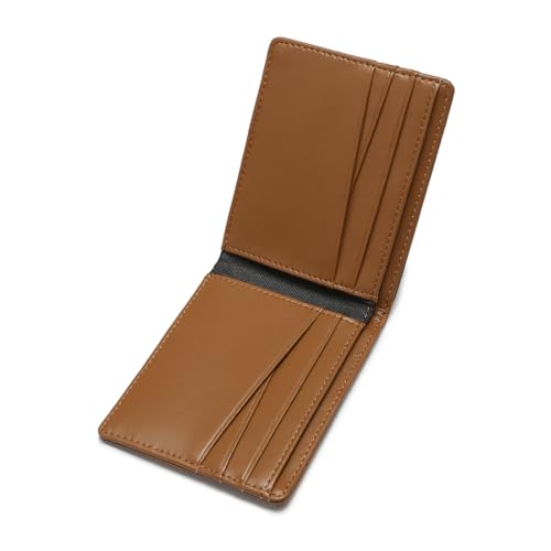 Lanyani Minimalist Fabric Wallet Bifold RFID Blocking - color: Z-Brown