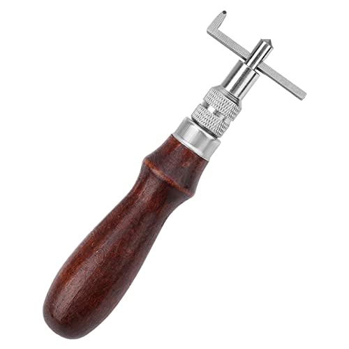 Leather Groover, Professional Adjustable, Leather Stitching Tool, High Hardness Quenching Steel Edge Precision, for DIY Crafting, Leather Goods Making, Handbag Repair, Wallet Custo