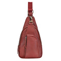 Antik Kraft Tasha Crossbody Sling | Vegan Leather Crossbody Bag for Women with 16-20" Strap | Sling Bags for Women - color: Cognac