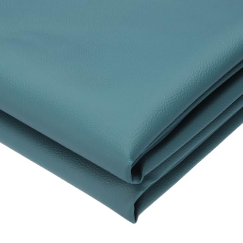 PATIKIL 63x39.4in Faux Leather Sheets, Faux Leather Fabric Sheets Vinyl Fabric Synthetic Soft Waterproof PU for Replacement Upholstery Car Furniture Sofa Boat Marine, Peacock Green - color: Peacock Green