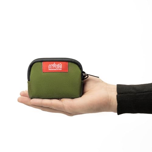 Manhattan Portage CORDURA® Coin Purse With Zipper Closure Pouch Eclectic Colors Credit Card ID Card Jewelry Keys Water Resistant Gift Everyday Carry - color: Olive