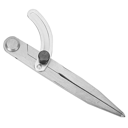 Generic Leather Craft Compass, Steel Adjustable Spacing Edge Creaser, DIY Tool 170mm, Ideal for Leather Craftsmen