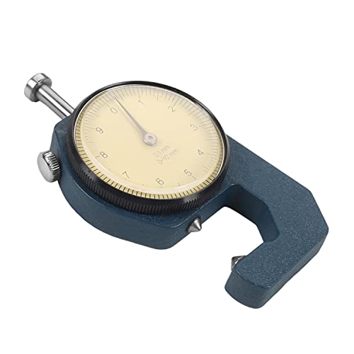Utoolmart Dial Thickness Gauge, 0-10mm Cusp Head, 0.1mm Accuracy - size: 0-10MM straight tip