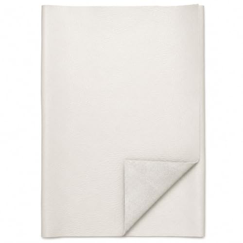 REED Leather HIDES - Cow Skins (8 inches X 11 Inches, White) | Arts and Crafts - color: White, size: 0.6 Square Foot