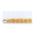 1010Pcs Ring Buckles Fittings for DIY Handmade Craft, Jewelry Making Supplies O-Ring Tone for Bags Belts Craft DIY Accessories Making Purse/Belt Straps/Chain/Bracelet Trinket (Gold) - color: Gold