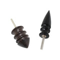 Honbay 2PCS Sandal Wood Leather Edge Burnisher Tool Leather Slicker Tool Leather Burnishing Tool Pointed Tip Leather Slicker for Rotary Tools