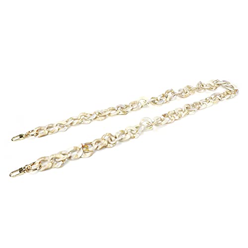DIY Acrylic Resin Replacement Chain - color: Beige;120cm