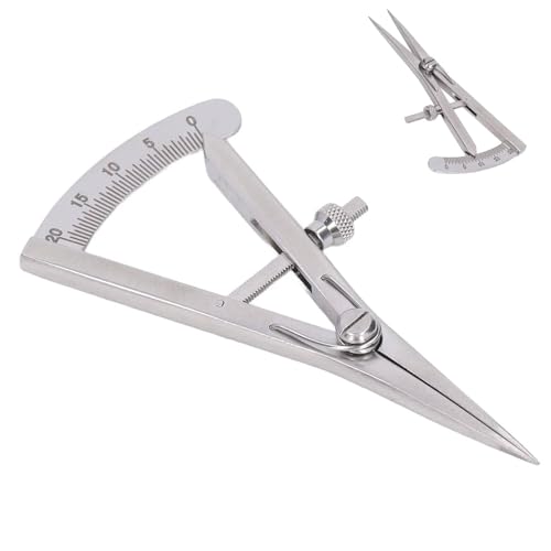 Marking Gauge, Adjustable Marking Gauge Mini Edge Press Pitch Gauge DIY Leather Craft Tool, Precision Spring Dividers Calipers Compass Measuring Tools (Screw Locking Marking Gauge) - size: Screw locking marking gauge