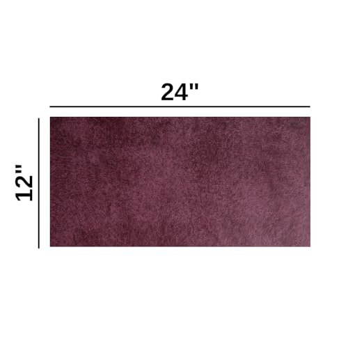 Eren's Leather Goods Pueblo Leather Sheets for Crafts, Full Grain Cowhide Tooling Leather Pieces (Purple, 12"x24") - color: Purple, size: 12"x24"