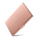 Business Card Holder, Slim Business Card Case for Men & Women, Pocket Metal Card Case, Professional Stainless Steel Business Card Holders, Purse Name Card Holder, Buckle Style Shut, Rose Gold - style: Rose Gold