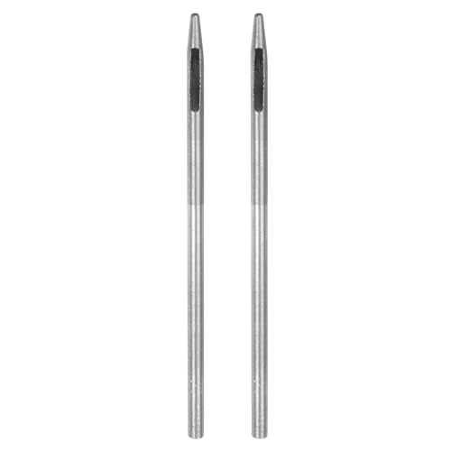 HARFINGTON 2pcs Hollow Punch for Leather 1.5mm Round Hole Punch Tool for Belt Puncher Carbon Steel Single Punch for Watch Belt Cut Leather Craft Rubber Paper Fabric Plastic Soft Material - size: 1.5mm