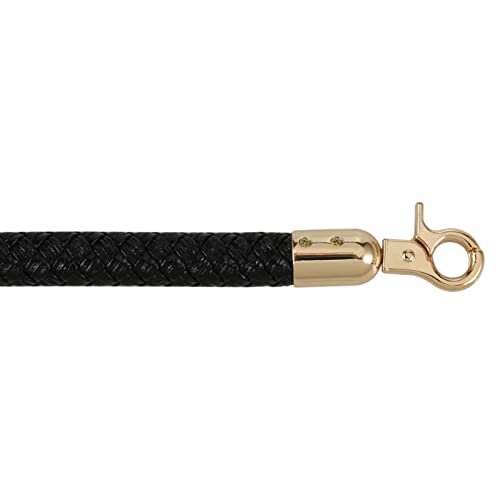ALLZEDREAM Leather Shoulder Bag Straps Replacement Purse Handbag Braided Handle - color: Black, size: 11.8in
