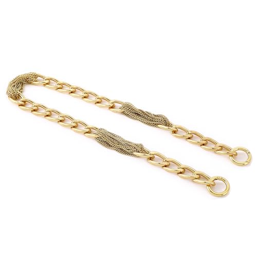 Yichain Classy Metal Tassels Bag Chains Purse Handles Shoulder Strap Replacement Charms Accessories (Yellow Gold Small 24'') - color: Yellow Gold Small 24''