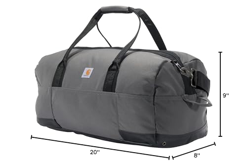 Carhartt Utility 35L Duffel Gravel | Classic Duffels, Heavy-Duty Bag for Jobsite, Gym, & Travel - color: Gravel, style: 35l