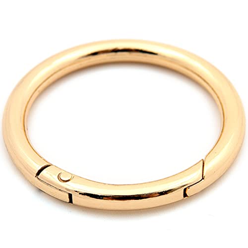 O Ring Spring Opening Snap Trigger Clip Buckle 2 PCS Charm Purse Making (Gold,2") - color: Gold, size: 2"