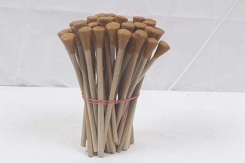Wooden DOP Sticks for Lapidary, Securely Hold Gemstones for Grinding and Polishing (40 Piece)
