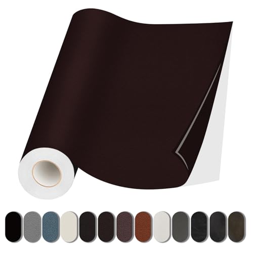 Leather Repair Patches, Self Adhesive Vinyl for Couches Furniture - color: Coffee, size: 3.5X79 inch