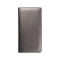 Leather Checkbook Cover for Men Women RFID Blocking by GNEGNI - color: Gray