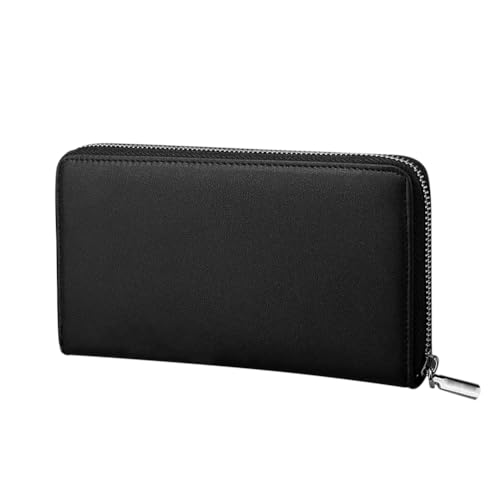60 Slots Credit Card Holder Wallet Business Card Organizer Wallet Zipper PU Leather Credit Card Bag Large Capacity Credit Card Case Debit Card Storage Bag Gift Card Holder Black - color: Black