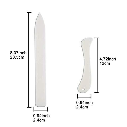 Bone Folder Tool for Paper Crafting Plastic Folding Bone Tool Scoring Tool | 8 Pcs Paper Folding Tools Book Binding Kits for Beginners Card Making and Office Supplies for Diy Handmade - size: 8 PCS