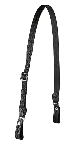 JAY-PEE Sam Browne Shoulder Strap 1 1/4 inch Leather Cross Strap Includes 2 | D-Rings that Connect to Duty Belt. Gun Belts (gun-belts). From JAY-PEE - color: Basketweave, Chrome, size: 30" long Extra Small