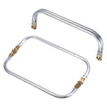 uxcell Metal Purse Frame 2Pcs, 10" Rectangle Lock Frame Kiss Lock Clasp Bag Frame Hardware Replacements for DIY Purse Handle Bag Making Sewing Craft Carpet - size: 10"