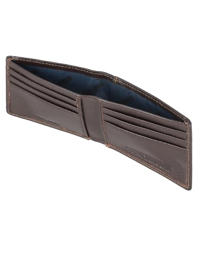 Harley-Davidson Men's Genuine Leather Rfid Blocking Wallet - color: Brown (Rubber Patch Billfold)