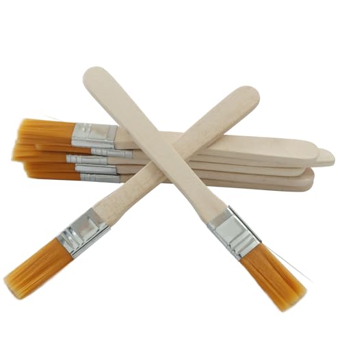 0.5 Inch Paint Brush, 12Pcs | Soft Bristle, Nylon Bristle, For Walls/Touch Up/Cabinets/Fences - size: 0.5 Inch