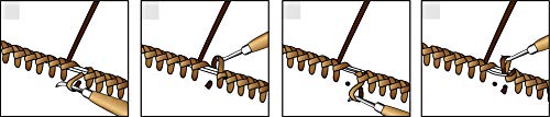Realeather T1101-00 Modeler/Stylus Doublesided Leathercraft Tool, 6.5", Wood/Stainless Steel, 1-Unit