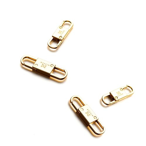 Mizeer 2 Size Zipper Clip Theft Deterrent - Anti Theft Zipper Clips Keep Zipper Closed - Locks for Backpacks, Purses 4pcs Gold - color: 4pcs Gold