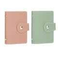 2 Pcs Credit Card Holder and business card holder，Sd Card Holder Each Has 26 Card Organizers, 2024 New Credit Card Holders book for Men and Women. - color: Green+pink