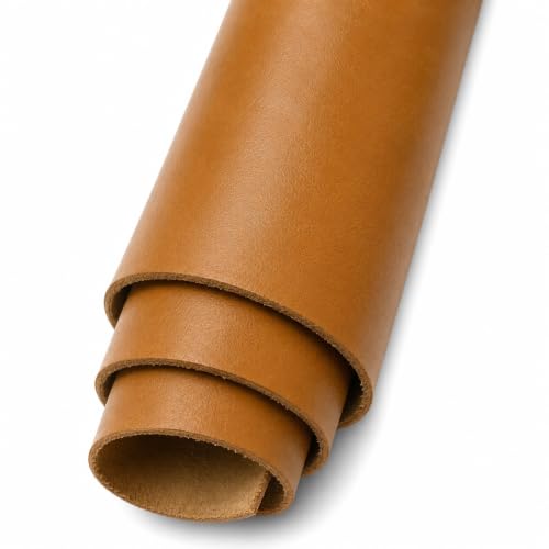 Reed Leather Hides - Cow Skins (8 inches X 11 Inches, Light Brown) | Arts and Crafts - color: Light Brown, size: 0.6 Square Foot