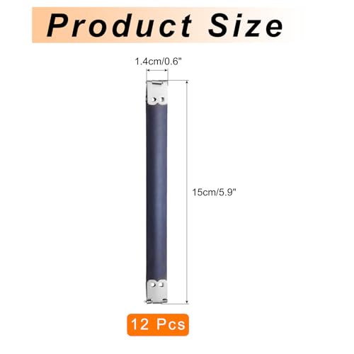 uxcell 12Pcs Metal Internal Flex Frame, 15cm/5.9" Coin Purse Frame Handbag Hinges Clip for Wallet Bag DIY Craft Sewing Purse Making, Silver - size: 5.9"