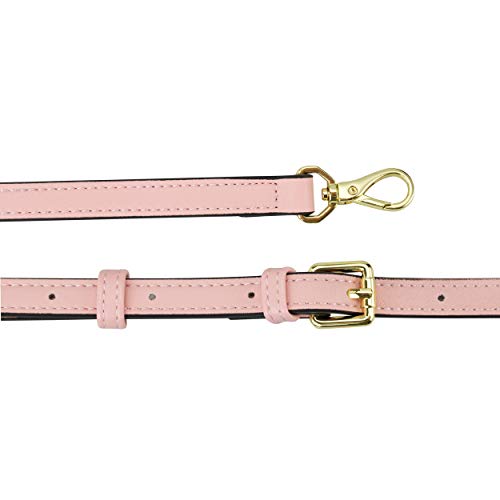 Allzedream Leather Purse Strap Replacement Crossbody Handbag Long Adjustable (Pink) - color: Pink
