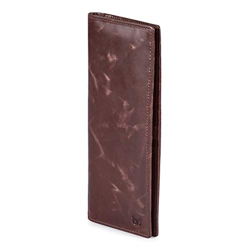 Long Wallet for Men Women Leather Slim Bifold RFID Blocking Card Holder | Real Top Grain Leather, Stylish 18 Credit Card Slots, 2 ID Windows, 2 Currency Sleeves, Gift Box, (Coffee, Wax Pull Up) - color: Coffee Wax Pull Up