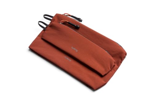 Bellroy Lite Pouch Duo, Lightweight Pencil Case - Clay | Lightweight pencil case and pouch for pens, cables and small everyday items - color: Clay