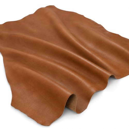 Reed Leather Hides - Cow Skins (8 inches X 11 Inches, Whiskey) | Arts and Crafts - color: Whiskey, size: 0.6 Square Foot