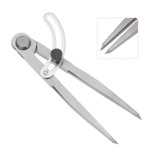 HARFINGTON Wing Divider Compass 6 Inch 150mm Adjustable Lockable Woodworking Compass for Metalworking Geometry Drawing Woodworking - size: 6"