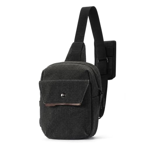 TULLIO Camera Bag Small Sling Crossbody Chest Pack for DSLR Mirrorless - color: Black Gray II, size: Small