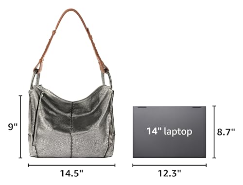 The Sak Los Feliz Hobo Purse - Premium Large Leather Women's Handbag for Everyday & Travel - Durable Purse With Zipper Pocket | Slouchy Relaxed Silhouette, Roomy Interior, Lightweight All-Day Carry, Fits Phone, Wallet & Tablet, Everyday & Travel Ready - c