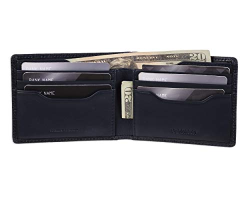 Calvin Klein Men's Wallet Sets-Minimalist Bifold and Card Cases - color: Navy - Bifold