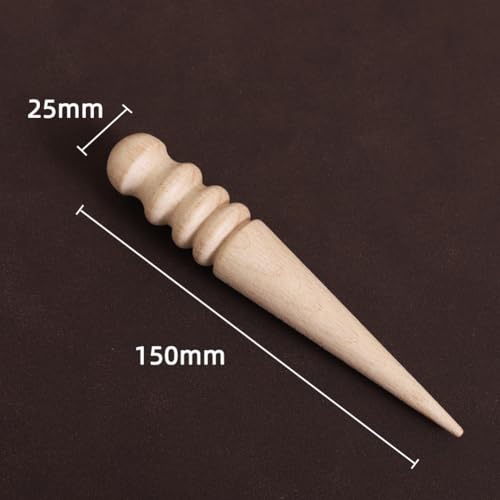 3 Pcs Wood Leather Edge Slickers Leather Craft Edge Burnishers Wooden Leathercraft Slickers Small Leathercraft Burnishers
