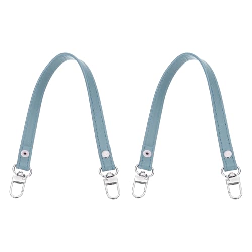 PATIKIL Leather Purse Handle Strap, 2 Pcs 13 Inch Leather Purse Strap Replacement DIY Women Clutch Bag Handbag Top Handle Strap Repair Accessories, Blue - color: Blue, size: 13 Inch