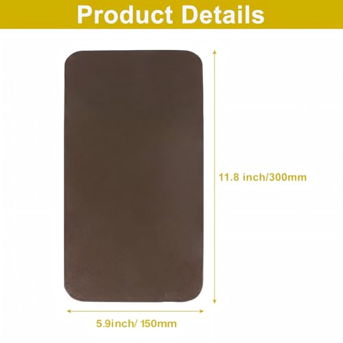 Coufce 1 Pcs Coffee Leather Bag Shaper Liner Board | Bag Base Shaper Insert, For Tote Purse Handbag, Anti-Sag Bottom Pad - color: Coffee