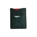 Front Pocket Card Case Slim Wallet Card Holder for Men & Women Minimalist Leather Wallet Card Holder Distressed Gifts - color: Blackish Green