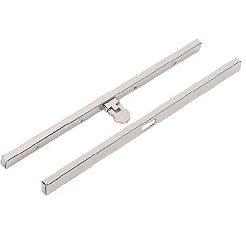 Metal Purse Frame Kiss Clasp Lock Durable Bag Closure for DIY Sewing Iron Silver 7.5 Inch 6 Pack - color: Silver
