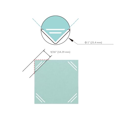 BiraBira Straight Corner Punch, 1" for Paper Crafting Scrapbooking Cards - size: 1-inch Straight
