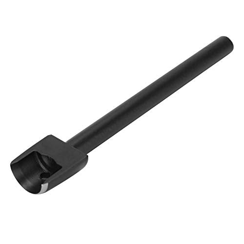 DIY Leather Semicircle Punch Cutter, Half Round Corner Belt End Tool for Leather Sewing, Crafts, Wallet and Bag Making, 20mm Black