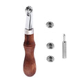 Overstitch Wheel Leather Craft Spacer Set with Four Wheels, DIY Design Punch Tool, Embossing System