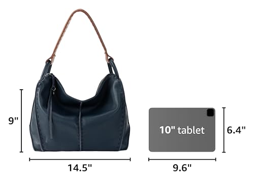The Sak Los Feliz Hobo Purse - Premium Large Leather Women's Handbag for Everyday & Travel - Durable Purse With Zipper Pocket | Slouchy Relaxed Silhouette, Roomy Interior, Lightweight All-Day Carry, Fits Phone, Wallet & Tablet, Everyday & Travel Ready - c